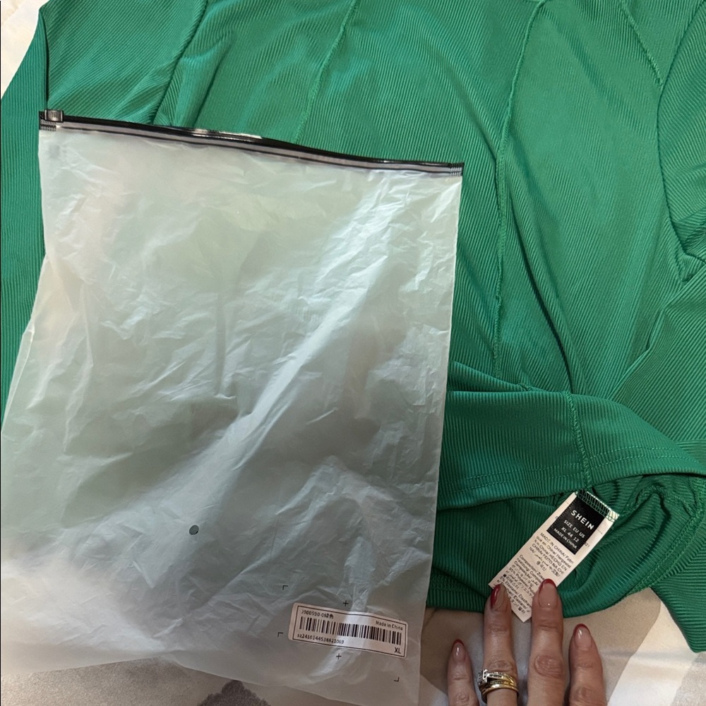 SHEIN Green Blouse